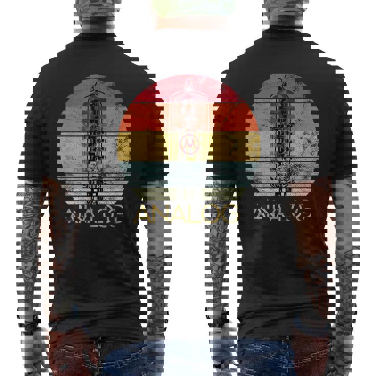 Tubo Deacío Audio Retro Amplificador Deálvula Camiseta Hombre Estampado Espalda
