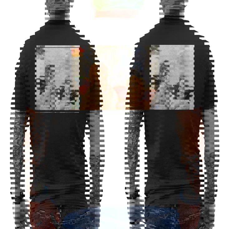 Two Angels Cherubs システィーナ メンズTシャツ バックプリント