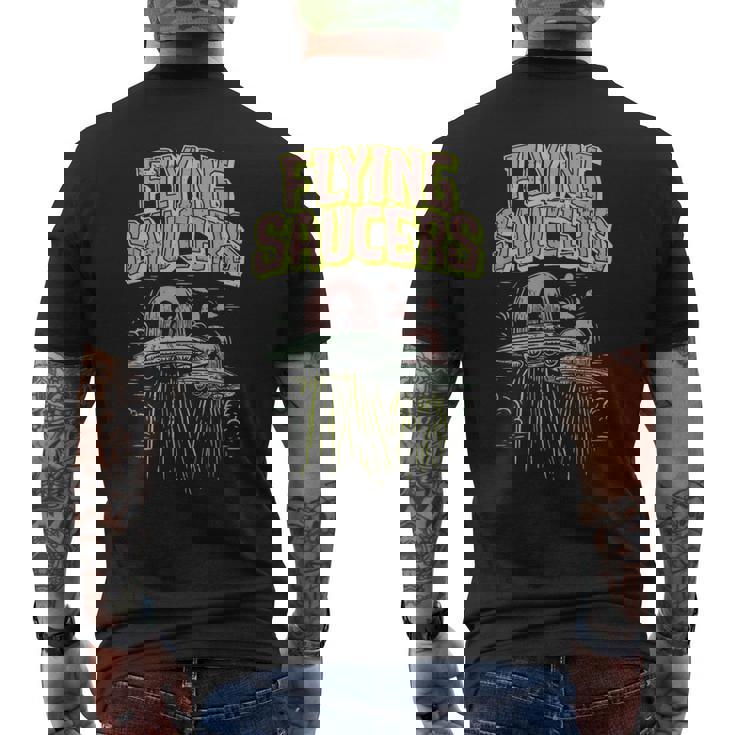 Ufo ロズウェルエイリアン空飛ぶ円盤おれは去りたい メンズTシャツ バックプリント