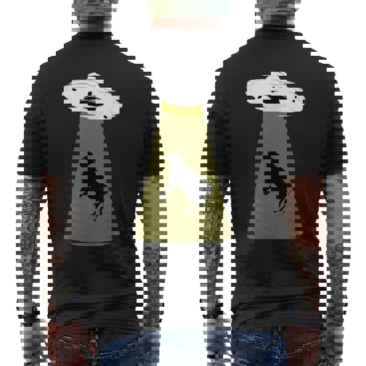 Ufo牛誘拐シャツ メンズTシャツ バックプリント