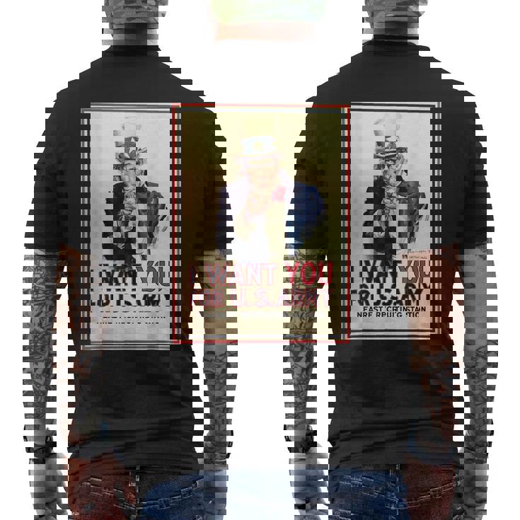 Uncleam I Want You For Us Army ビンテージポスターtシャツ メンズTシャツ バックプリント