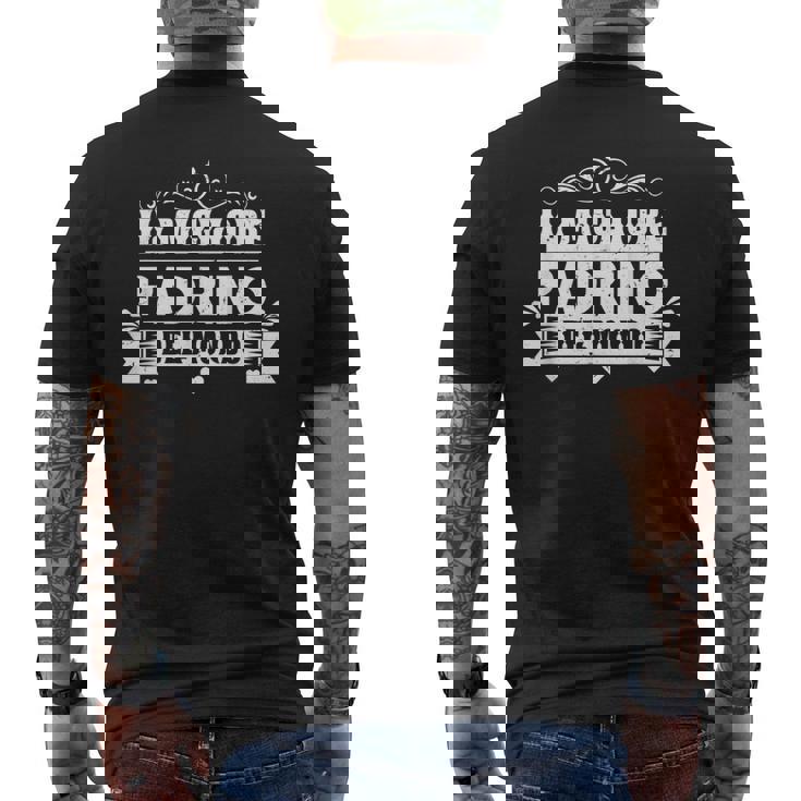 Uomo Il Migliore Padrino Del Mondouper Regalo T-shirt da uomo con stampa posteriore