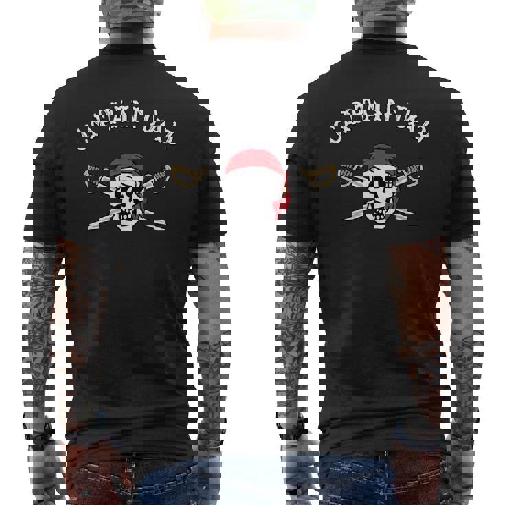 Uomo Pirata Divertente Capitano Papà T-shirt da uomo con stampa posteriore