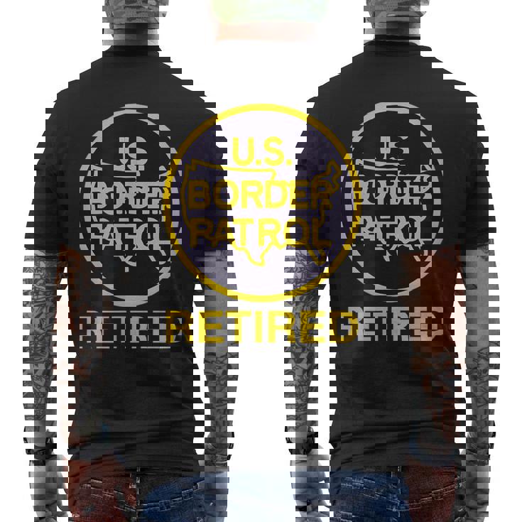 US ボーダー パトロール 退職 面白い アメリカン 愛国心 ユーモア メンズTシャツ バックプリント