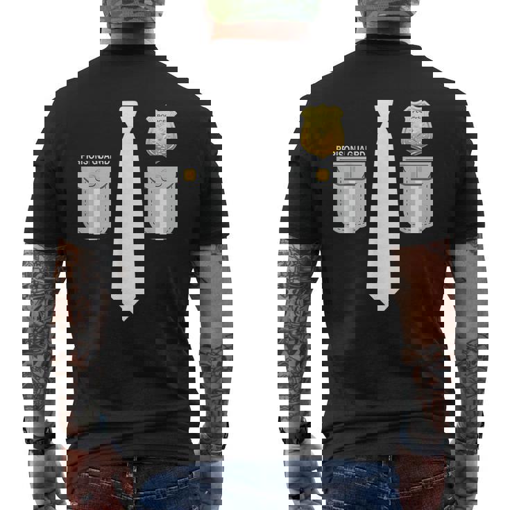 Usa 刑務所警備員コスチューム 矯正ガードユニフォーム メンズTシャツ バックプリント