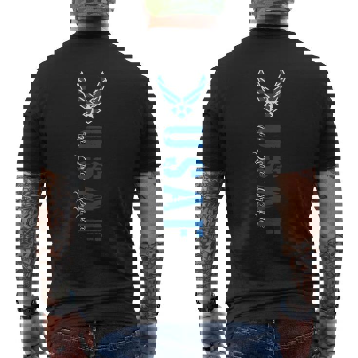 Usaf エアスペース サイバースペース メンズTシャツ バックプリント