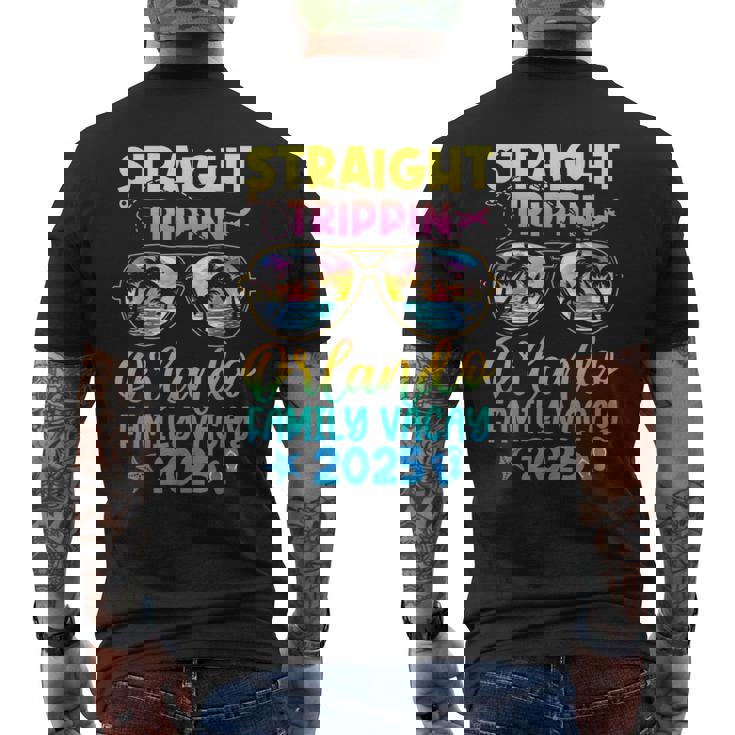 Vacaciones Familiares En Orlando 2025 Trippin Recto Camiseta Hombre Estampado Espalda