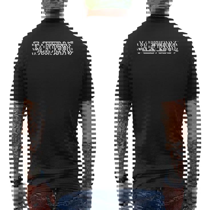 Valetenno バレテンノ《ばれてんの？》ブラック 黒 ロゴ【変なtシャツ屋さん】ブランド パロディ 面白デザイン メンズTシャツ バックプリント