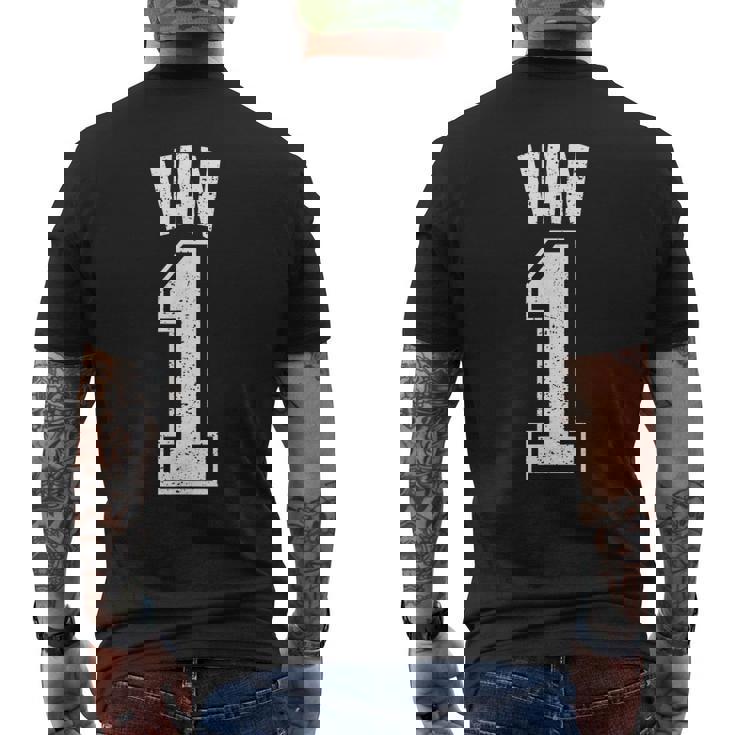 Vanサポーター番号 1番の大ファン メンズTシャツ バックプリント