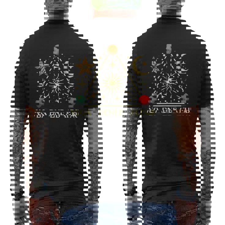 Vega Deneb Altair 夏の三角形の星座 星座 メンズTシャツ バックプリント