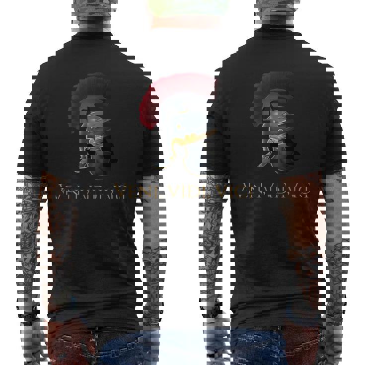Veniidiici Ancient Rome Legionary Helmet -Pqr メンズTシャツ バックプリント