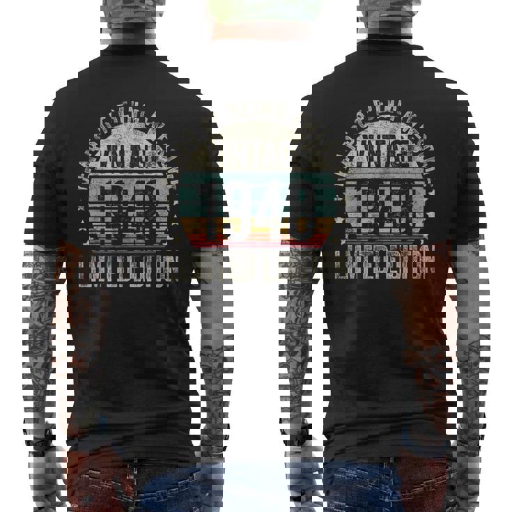 Vintage 1948 T For Retro 1948 Birthday メンズTシャツ バックプリント