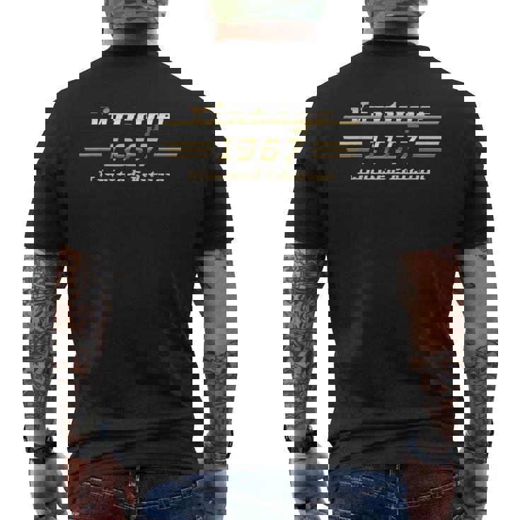Vintage 1967 58歳の誕生日 クラシックカー メンズTシャツ バックプリント