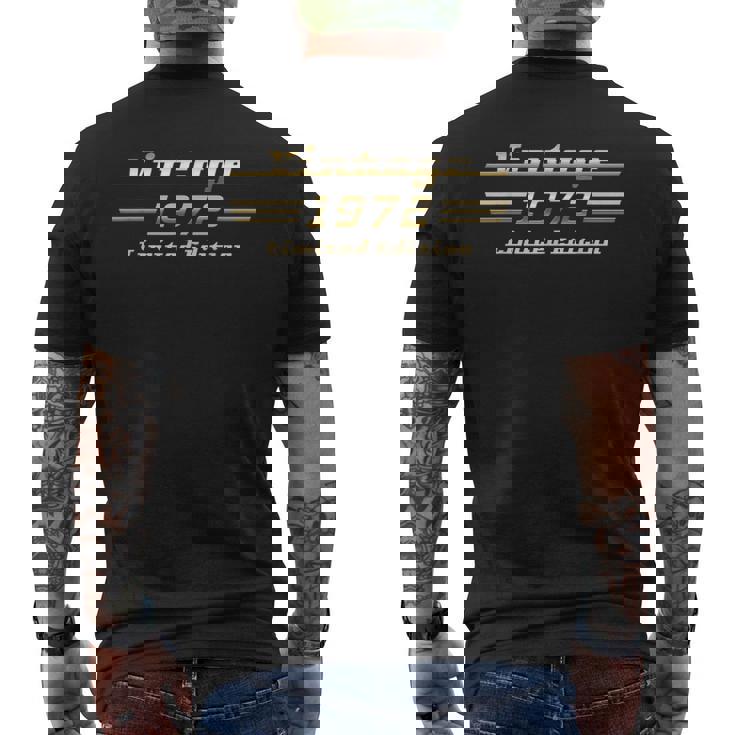 Vintage 1972 53歳の誕生日 クラシックカー メンズTシャツ バックプリント