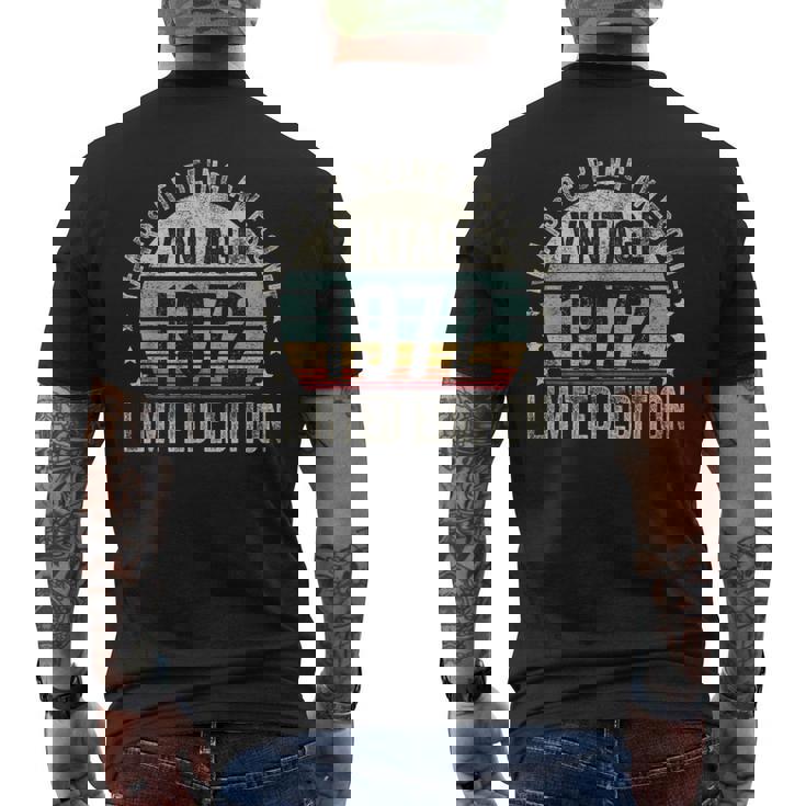 Vintage 1972 Limited Edition Legendary Awesome Epic 1972 メンズTシャツ バックプリント