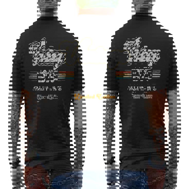 Vintage 1975 Piezas Originales 50 Cumpleaños Camiseta Hombre Estampado Espalda