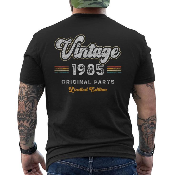 Vintage 1985 Piezas Originales 40 Cumpleaños Camiseta Hombre Estampado Espalda