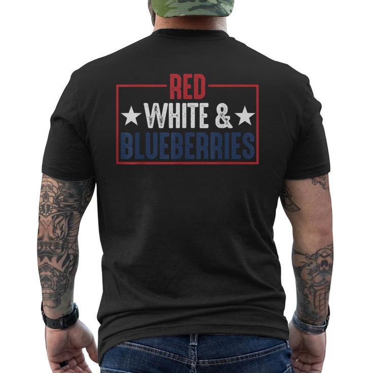 Vintage Red White And Blueberries Men's T-shirt Back Print