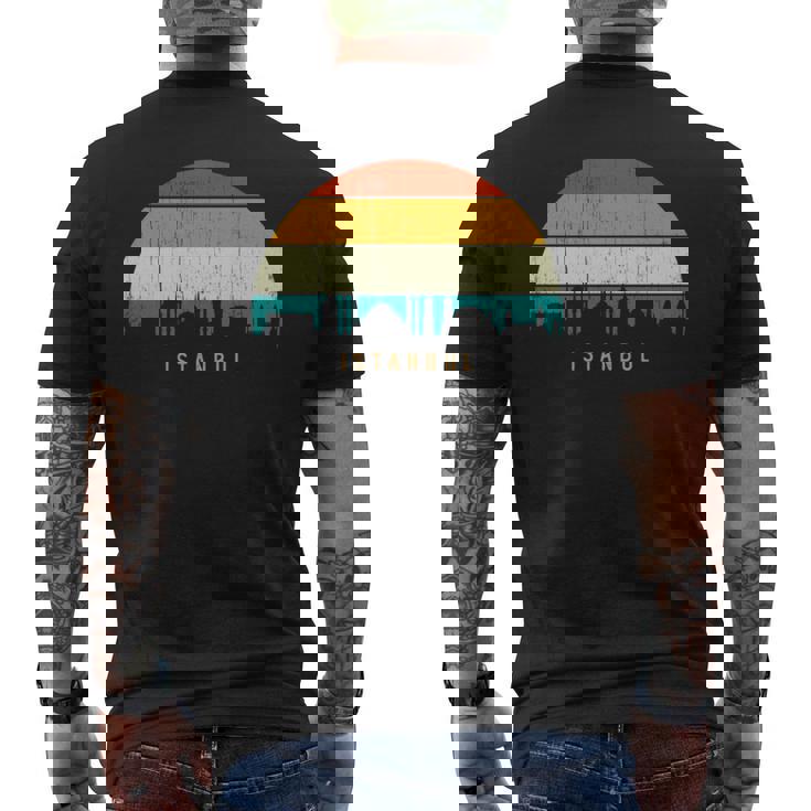 Vintage Retrotyle City Turkeykyline Cityscape Istanbul 長袖tシャツ メンズTシャツ バックプリント