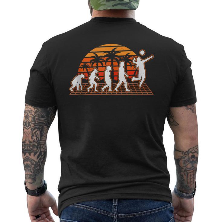 Vóleibol Evolución Retroolleyballoleibol De Playa In Mangas Camiseta Hombre Estampado Espalda