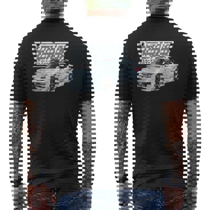Volksのs15シルビアドリフトカースペック メンズTシャツ バックプリント