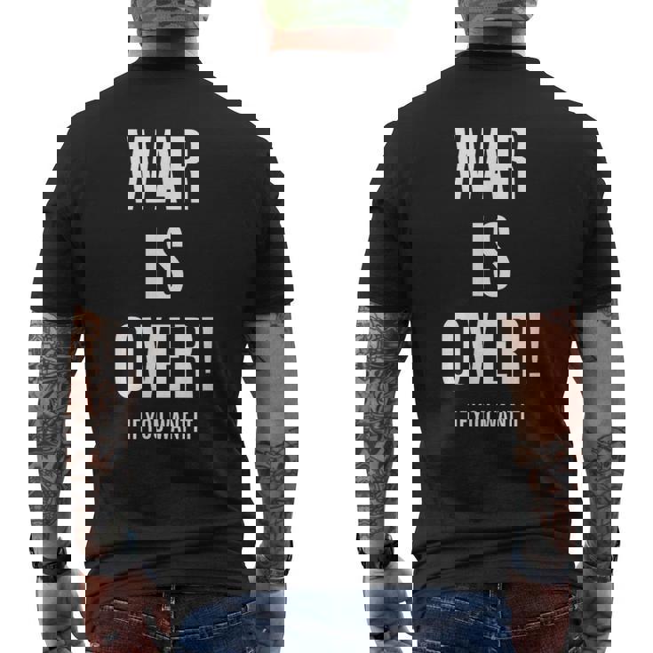 War Is Over If You Want It メンズTシャツ バックプリント