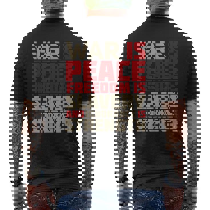 War Is Peace 引用tシャツ メンズTシャツ バックプリント