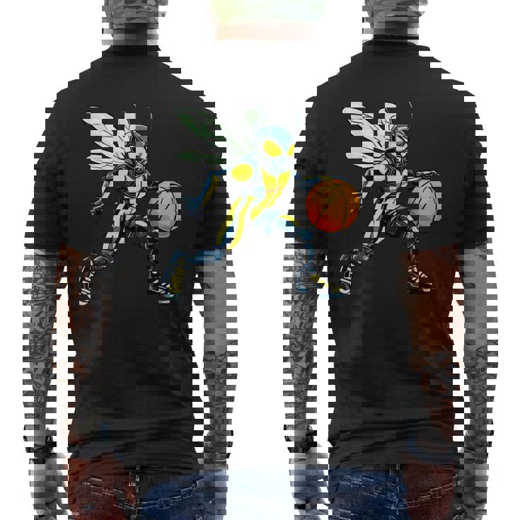 Wasp バスケットボール選手バスケットボール スズメバチ メンズTシャツ バックプリント