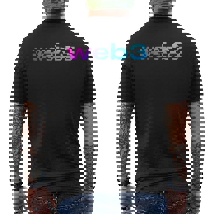 Web3 暗号ブロックチェーン オープンインターネットnftアート メンズTシャツ バックプリント