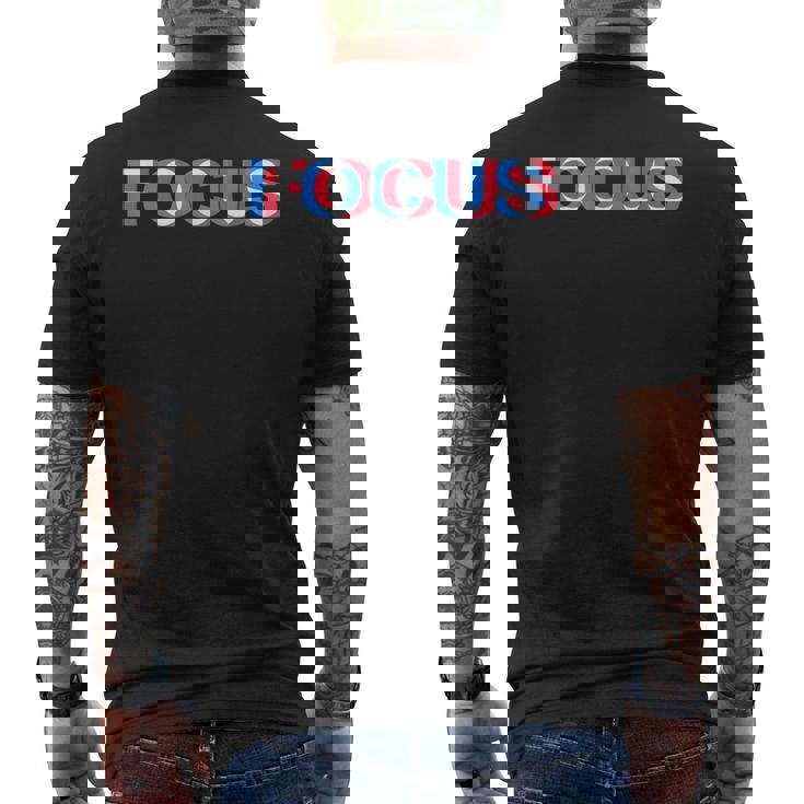 Weird Focus Crazy Optical Illusionシャツ メンズTシャツ バックプリント