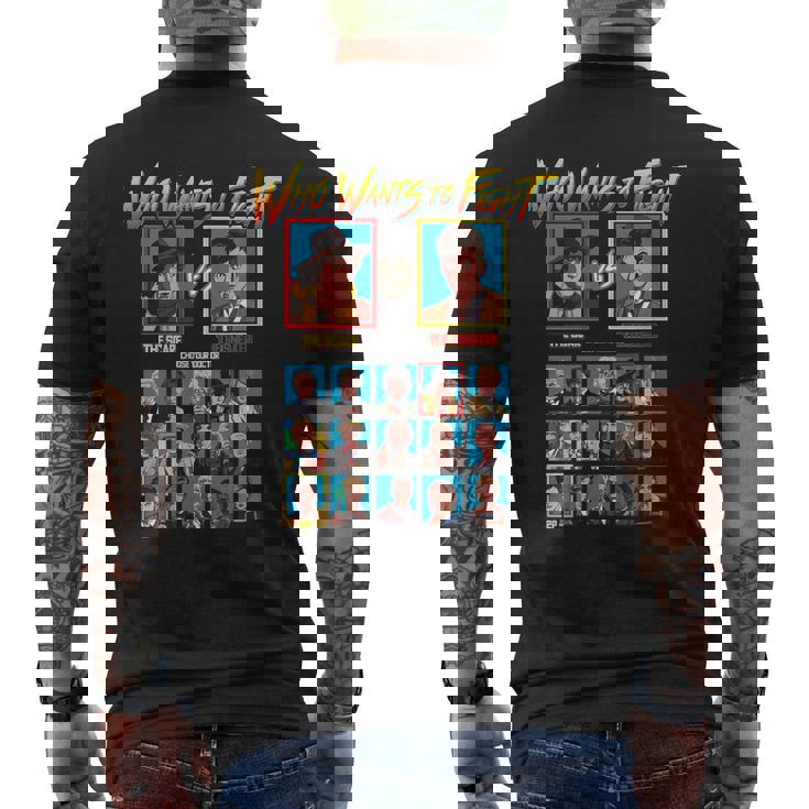 Who Wants To Fight Doctors Doctor メンズTシャツ バックプリント