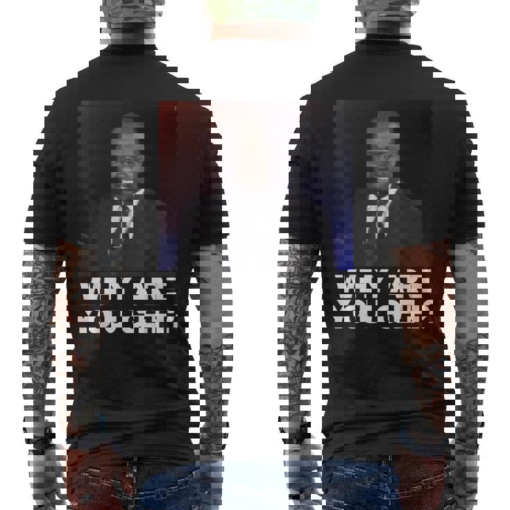 Why Are You Gay メンズTシャツ バックプリント