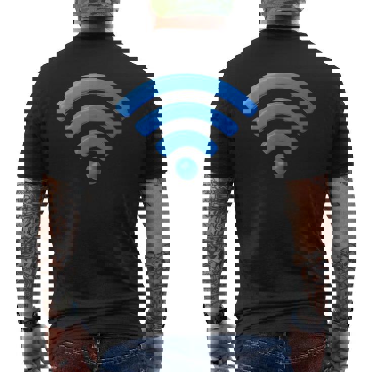 Wi Fiignal、Wi Fiシャツ、インターネット信号、インターネットwi-Fi メンズTシャツ バックプリント