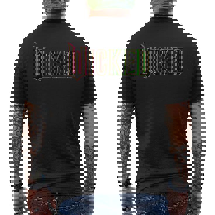 Wicked Pink And Green ロゴ メンズTシャツ バックプリント