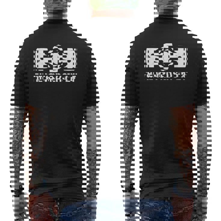 The World Is Flat、Auto Racing Motorsports メンズTシャツ バックプリント