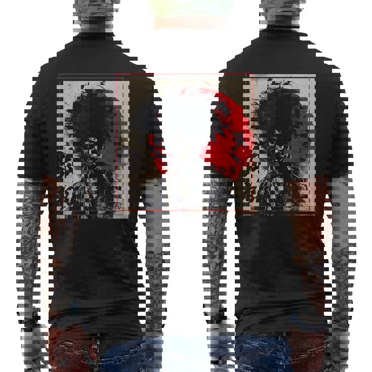 Yasuke アフロサムライ 七徳 武士道コード メンズTシャツ バックプリント