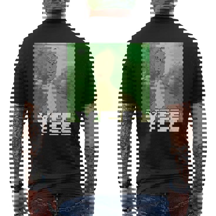 Yee 恐竜 メンズTシャツ バックプリント