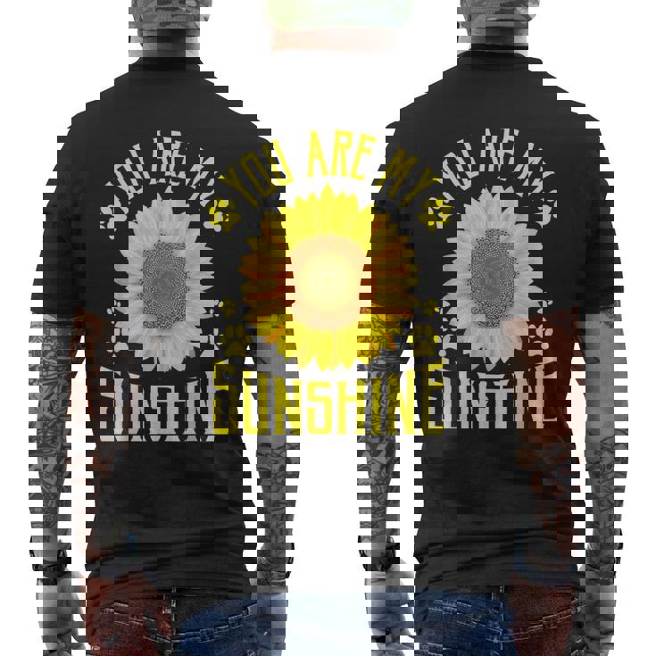 You Are Myunshine ひまわり メンズTシャツ バックプリント