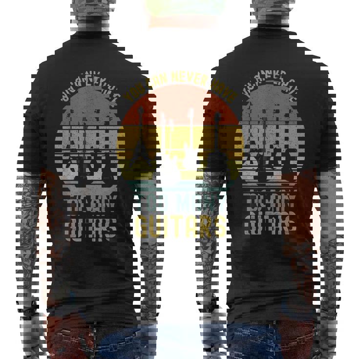 You Can Never Have Too Many Guitars シャツ ミュージック 面白い メンズTシャツ バックプリント