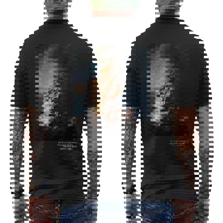 「Thetorm On Theea Of Galilee」ペイントアートtシャツ メンズTシャツ バックプリント