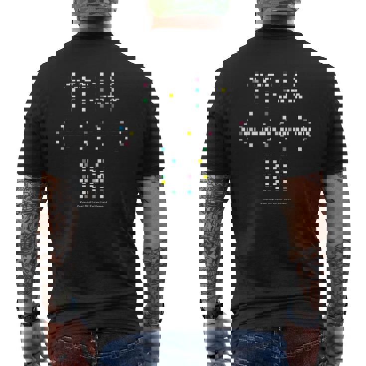 「グラディウス」上上下下左右左右ba タイル メンズTシャツ バックプリント