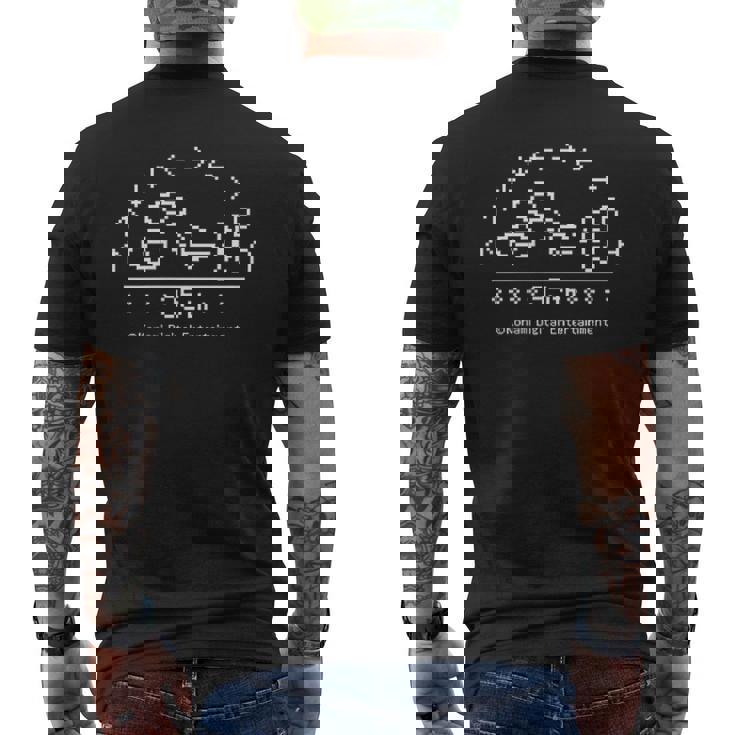 「グラディウス」上上下下左右左右ba ロゴ メンズTシャツ バックプリント