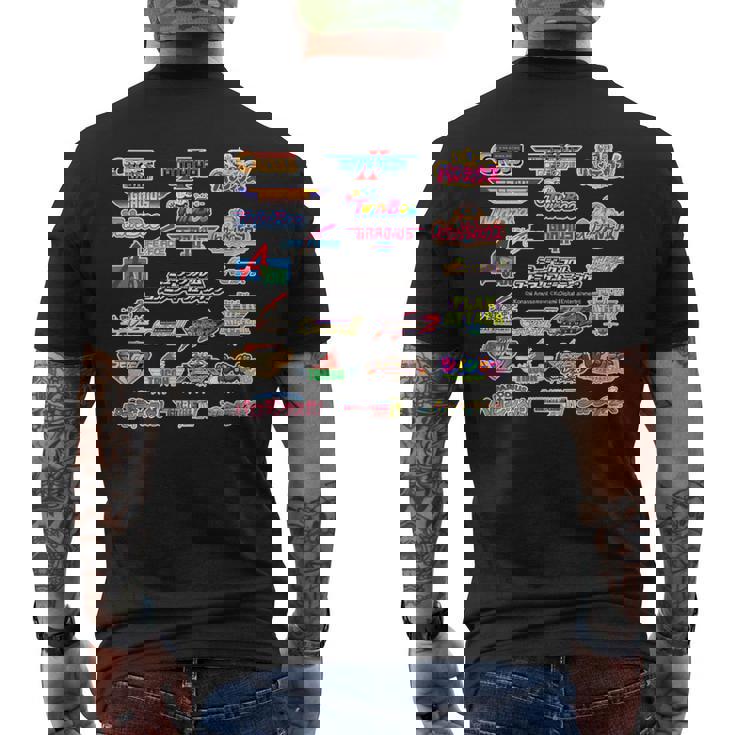 「ミュージックフロム コナミ アーケードシューティング」 メンズTシャツ バックプリント