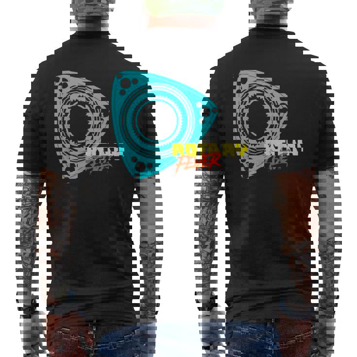 「ロータリーフィーバー」ロータリーエンジン メンズTシャツ バックプリント