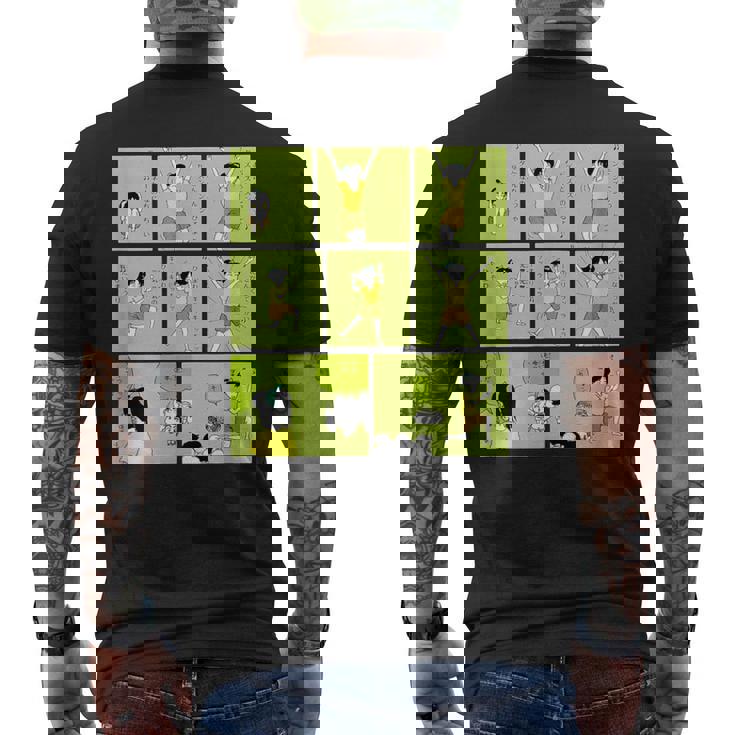 【まんが】クレヨンしんちゃん よしなが先生 ひまわり体操 メンズTシャツ バックプリント