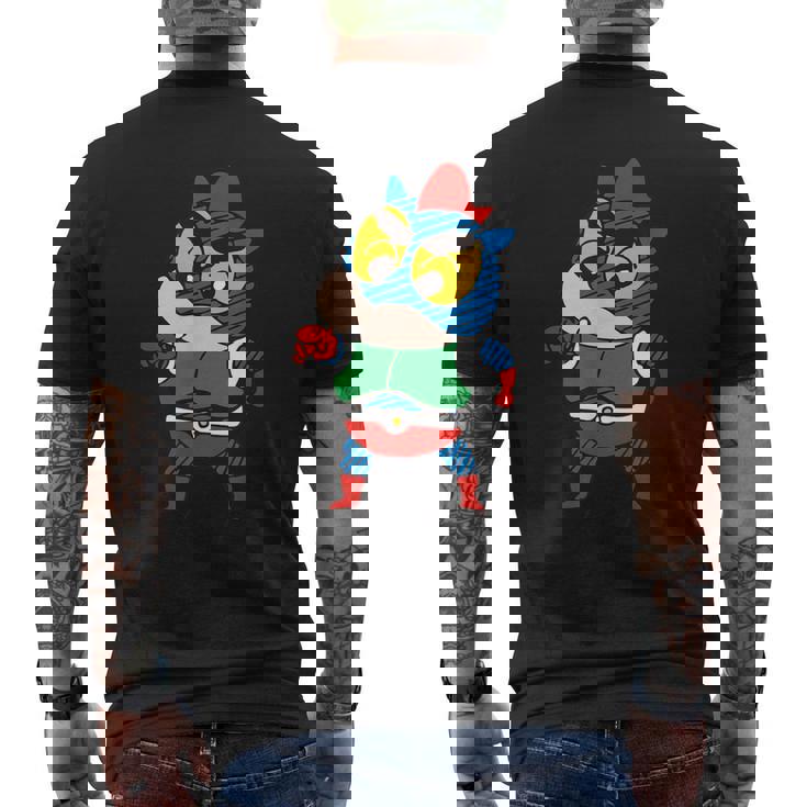 【まんが】クレヨンしんちゃん アクション仮面に変身！ メンズTシャツ バックプリント