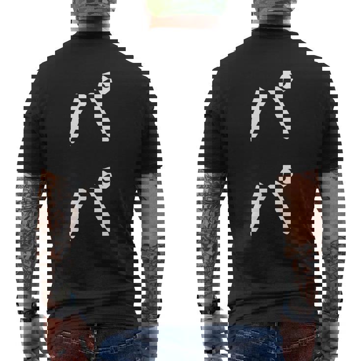 【パパ】お父さん 父 親父 おやじ 父の日 親 親子 家族 お揃い 新米パパ ギャグ ネタ ウケ狙い 文字 おもしろ メンズTシャツ バックプリント