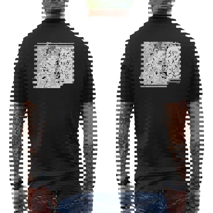 【大神ミオ】『ヤマト神想怪異譚』漫画コマtシャツ（本人セレクト 英語） メンズTシャツ バックプリント