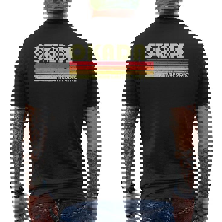 【岡田 おかだ】名前 名字 家族お揃い ギャグ ネタ ウケ狙い 贈り物 ギフト 面白い おもしろ メンズTシャツ バックプリント