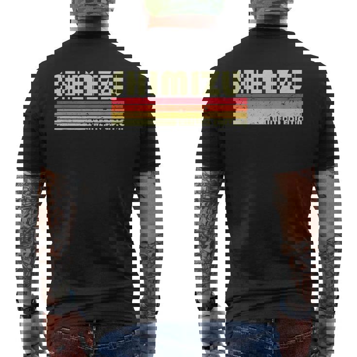 【清水 しみず】名前 名字 家族お揃い ギャグ ネタ ウケ狙い 贈り物 ギフト 面白い おもしろ メンズTシャツ バックプリント